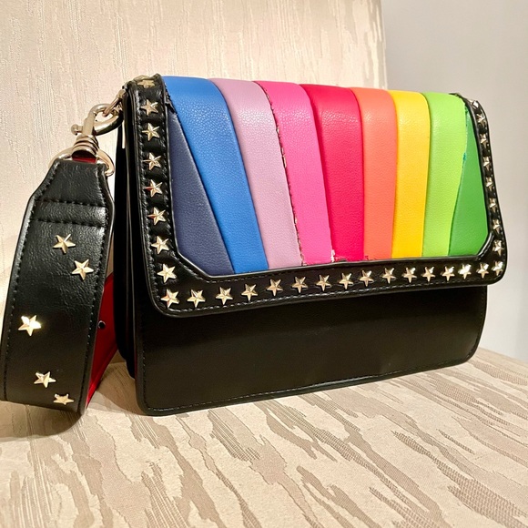 Poppy Lissiman Handbags - Poppy Lissiman vegan leather rainbow purse